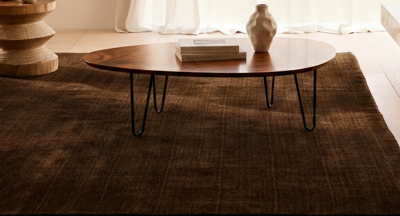 Rugowl Soild Cream Plain Area Rug