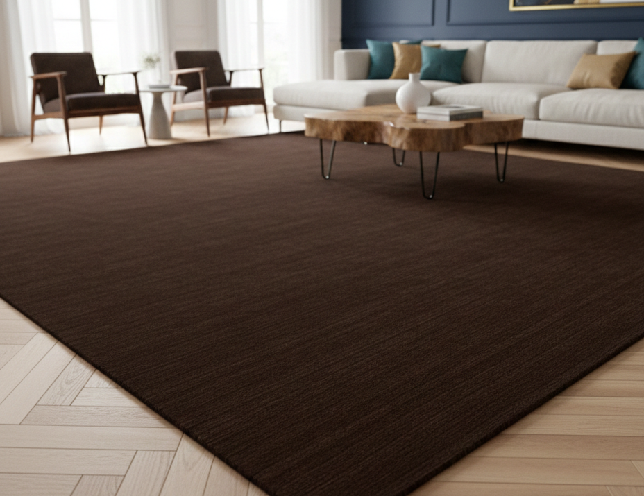 Rugowl Soild Cream Plain Area Rug