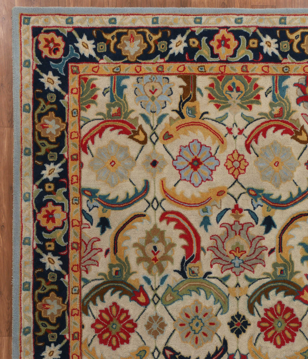 Eva Multi-color Traditional Parsian style Handmade Tufted 100% Woolen Area Rugs