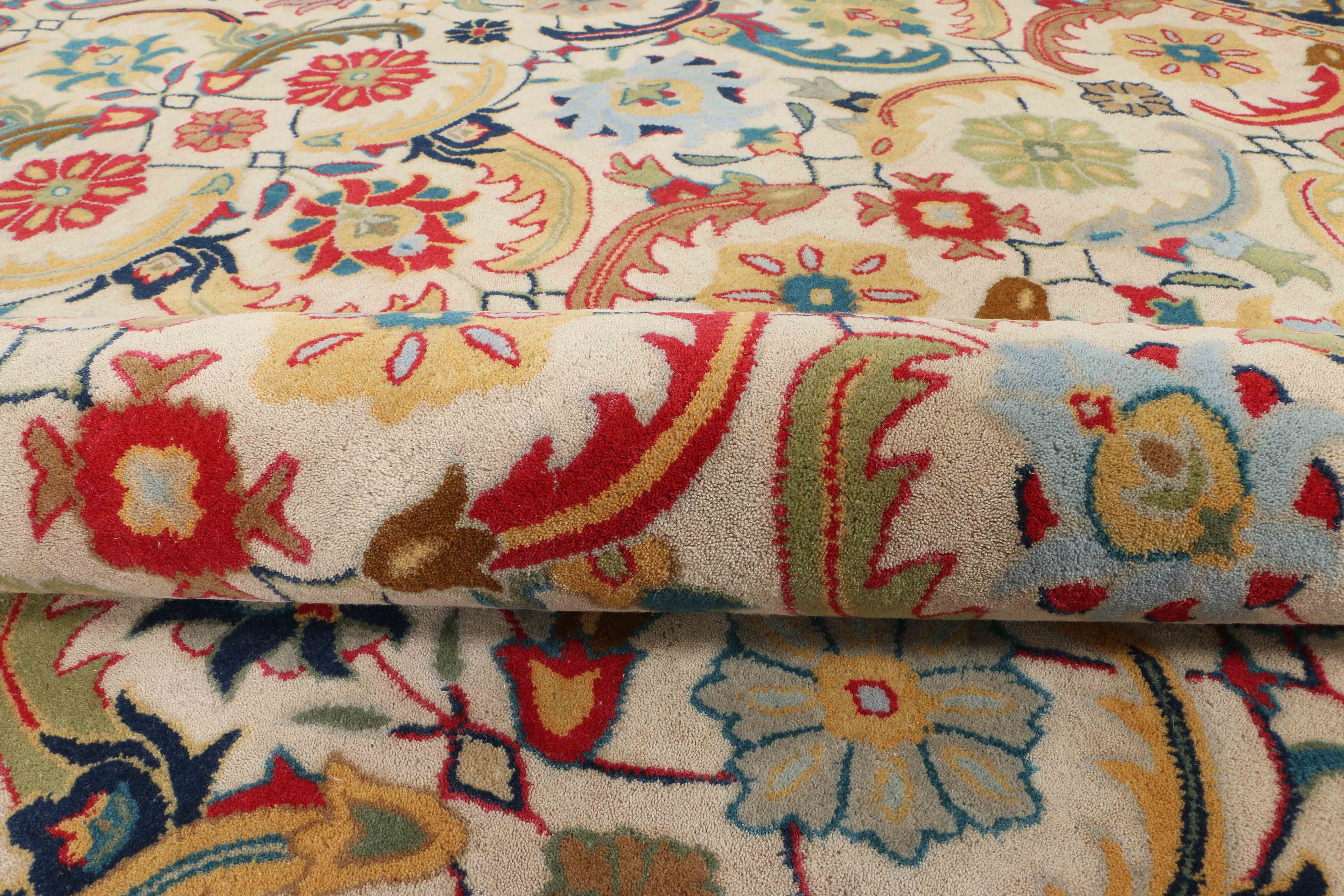 Eva Multi-color Traditional Parsian style Handmade Tufted 100% Woolen Area Rugs