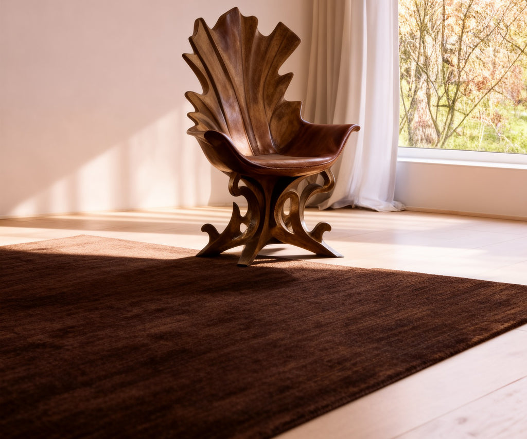 Rugowl Soild Cream Plain Area Rug