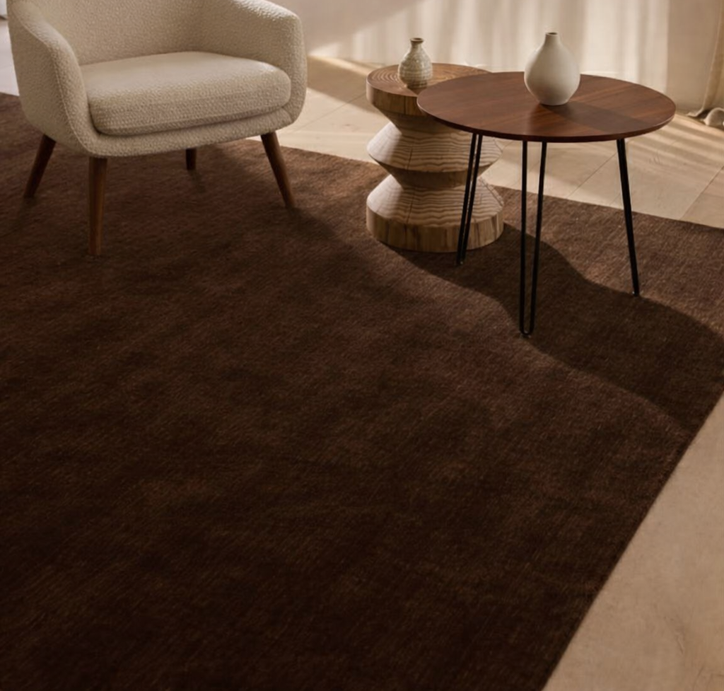 Rugowl Soild Cream Plain Area Rug